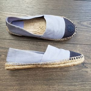Tory Burch blue espadrilles